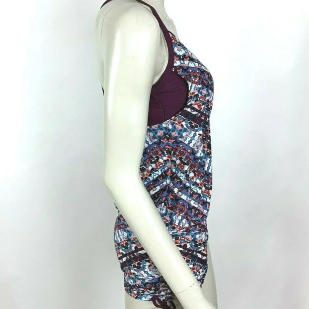 Athleta Marrakesh Side Scrunch Tankini Lycra‎ NWT
